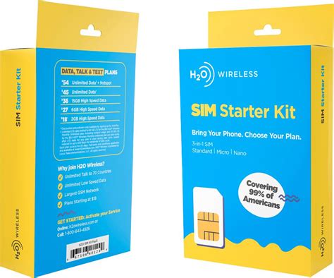 h2o Smart SIM Starter Kit 3